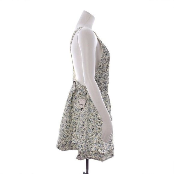 Free People Womens Medium Petunia Mini Dress Tea Combo Floral - Picture 7 of 11